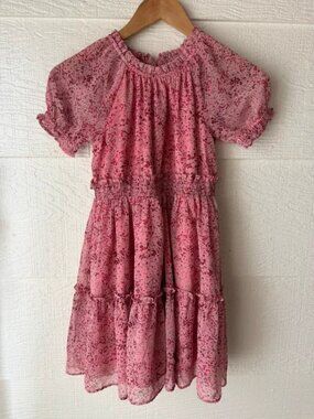 Rachel parcell floral ruffle dress